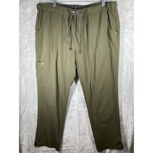 Koi Next Gen Green Performance Pants Womens XL Regular Multi Pocket Jogger